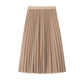 Solid-Color Pleated Mini Skirt — One Size