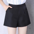 Plus Size High-Waist A-Line Wide-Leg Shorts