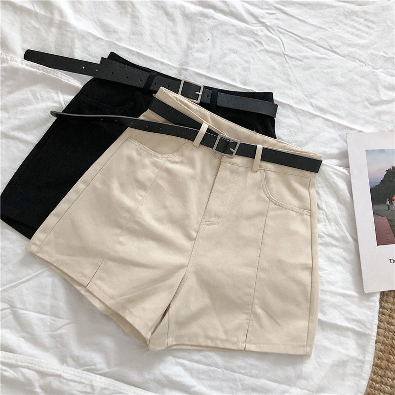High-Waist Split Wide-Leg Shorts