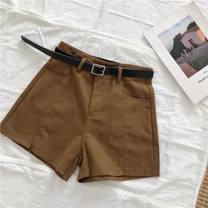 High-Waist Split Wide-Leg Shorts