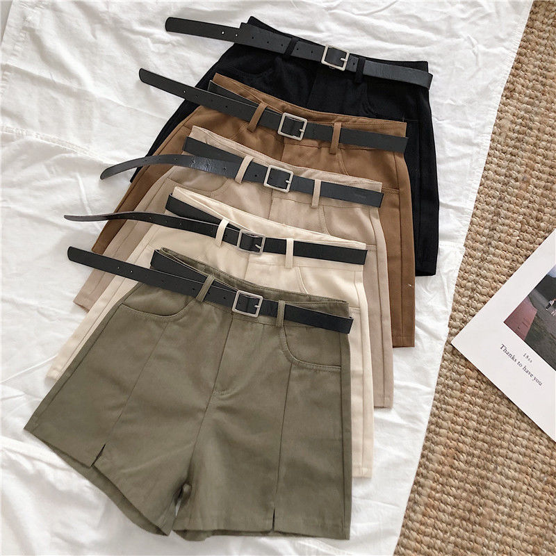 High-Waist Split Wide-Leg Shorts