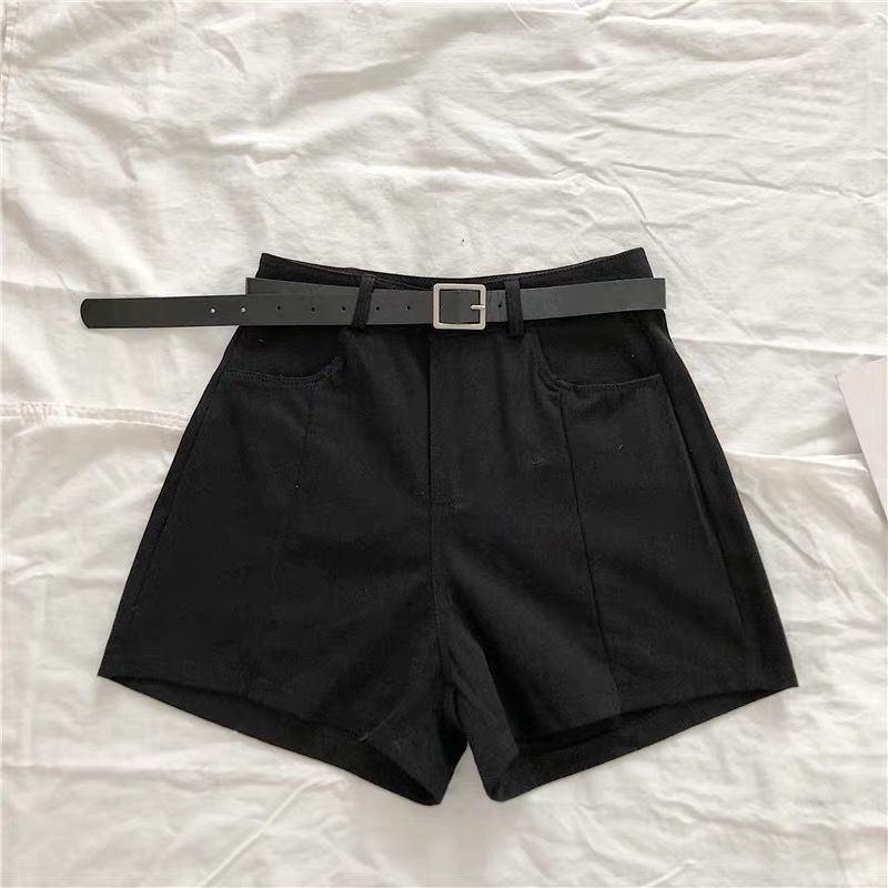 High-Waist Split Wide-Leg Shorts