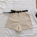 High-Waist Split Wide-Leg Shorts