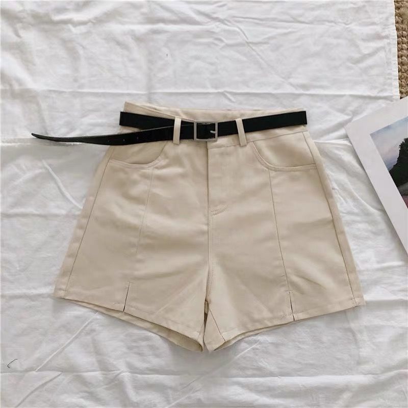 High-Waist Split Wide-Leg Shorts