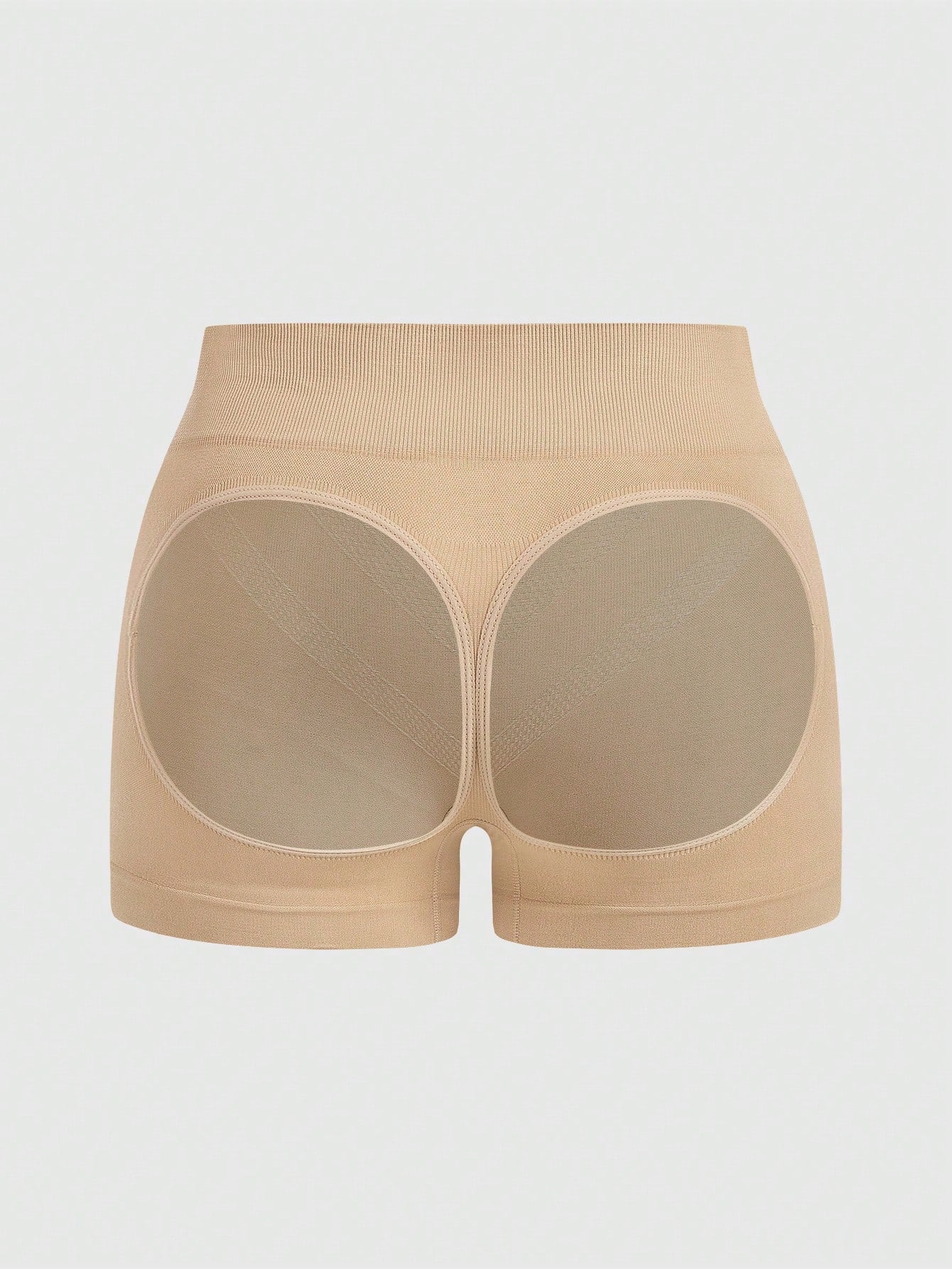 Plus Size Mid Support Shapewear Shorts – Cut-Out Butt-Lift & Tummy Control