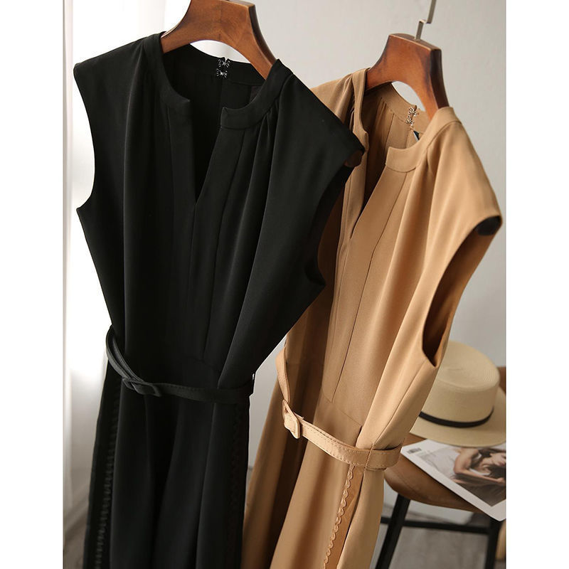 High-Waist Slimming Solid Color Jumpsuit