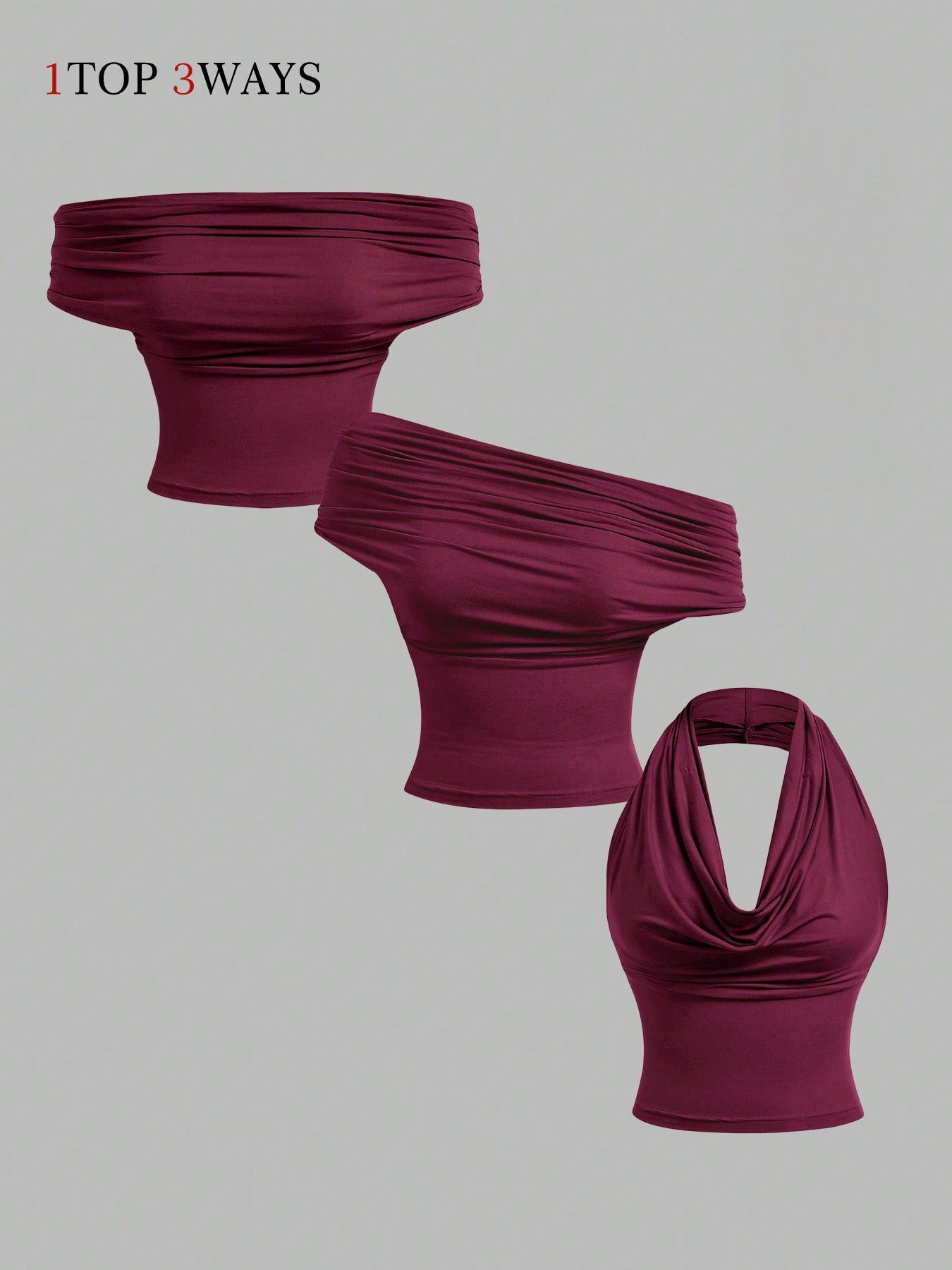 Halterneck Open-Back Crop Top