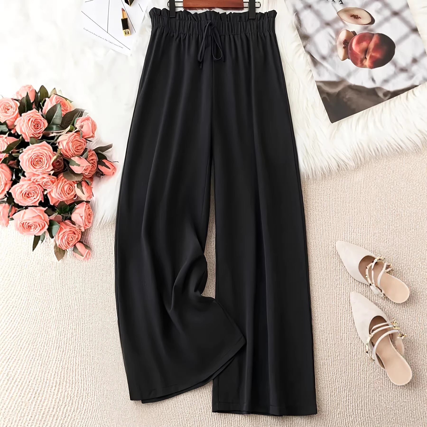 Loose Wide-Leg Beach Pants