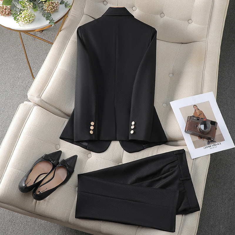 Professional Long Sleeve Blazer & Pants Suit Set