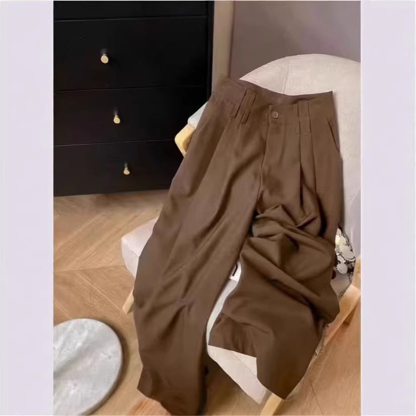 Fluid Flow Straight-Leg Floor-Length Pants