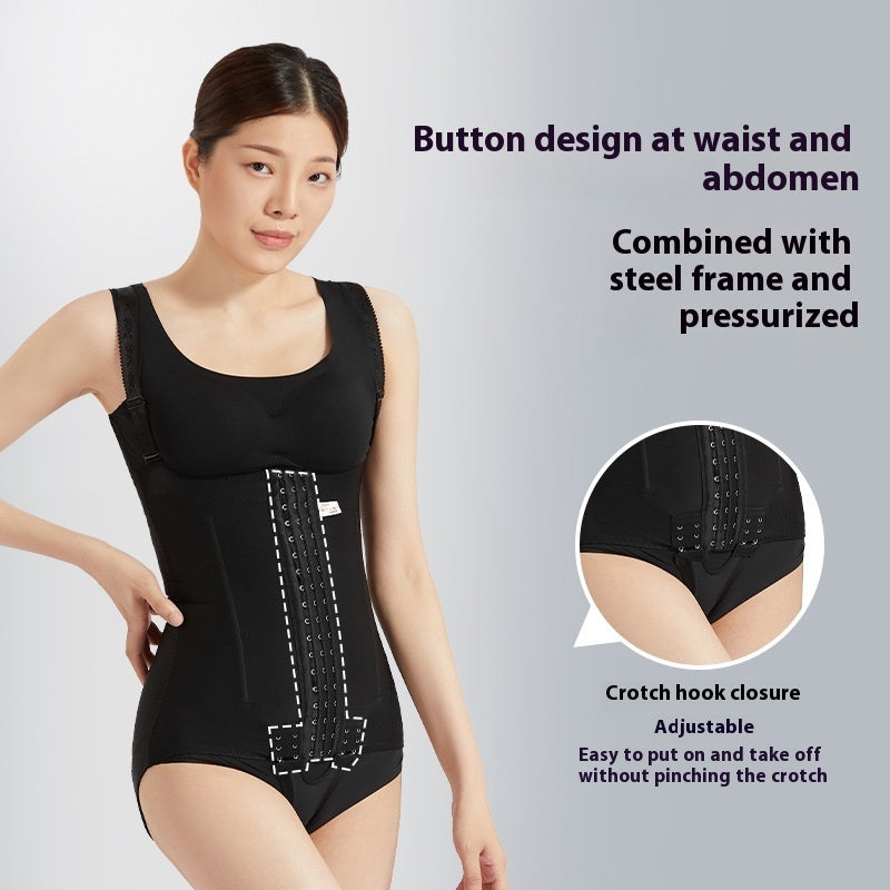 Solid-Color One-Piece Full-Body Shapewear