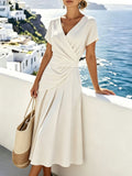 Sweet V-Neck Tee & Midi Skirt Co-ord Set