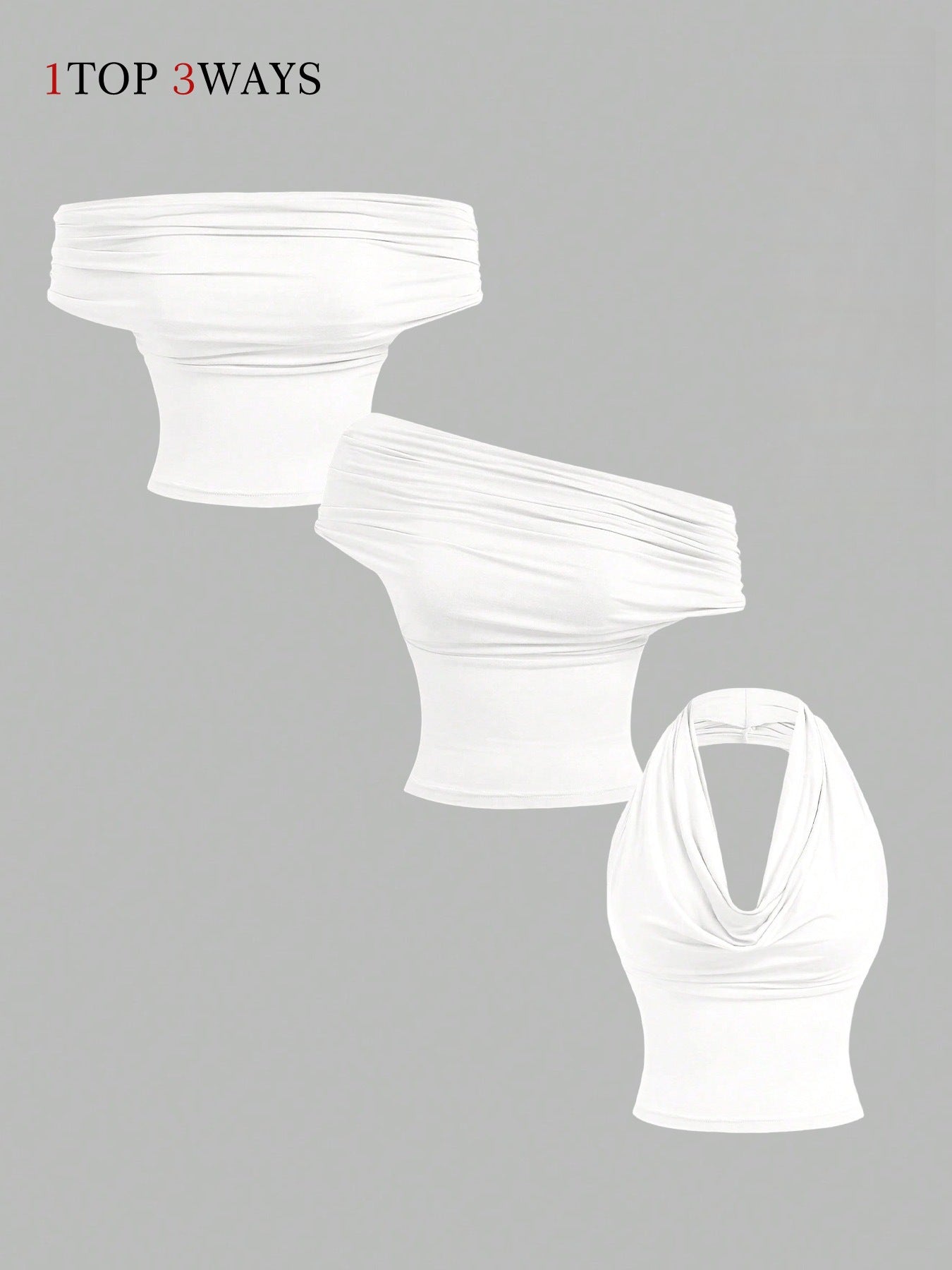 Halterneck Open-Back Crop Top