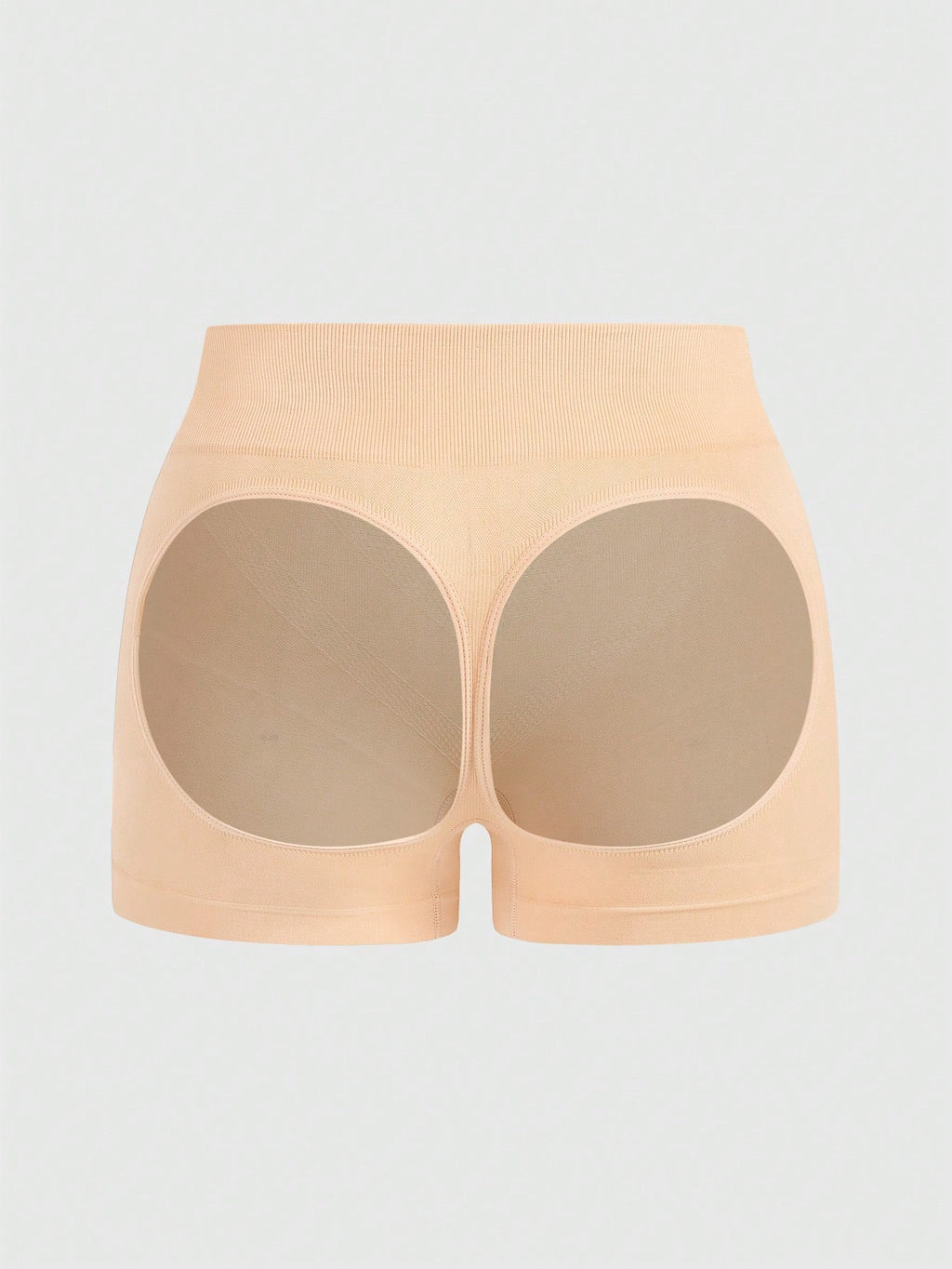 Plus Size Mid Support Shapewear Shorts – Cut-Out Butt-Lift & Tummy Control
