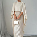 Loose Batwing Sleeve Mid-Length Dress