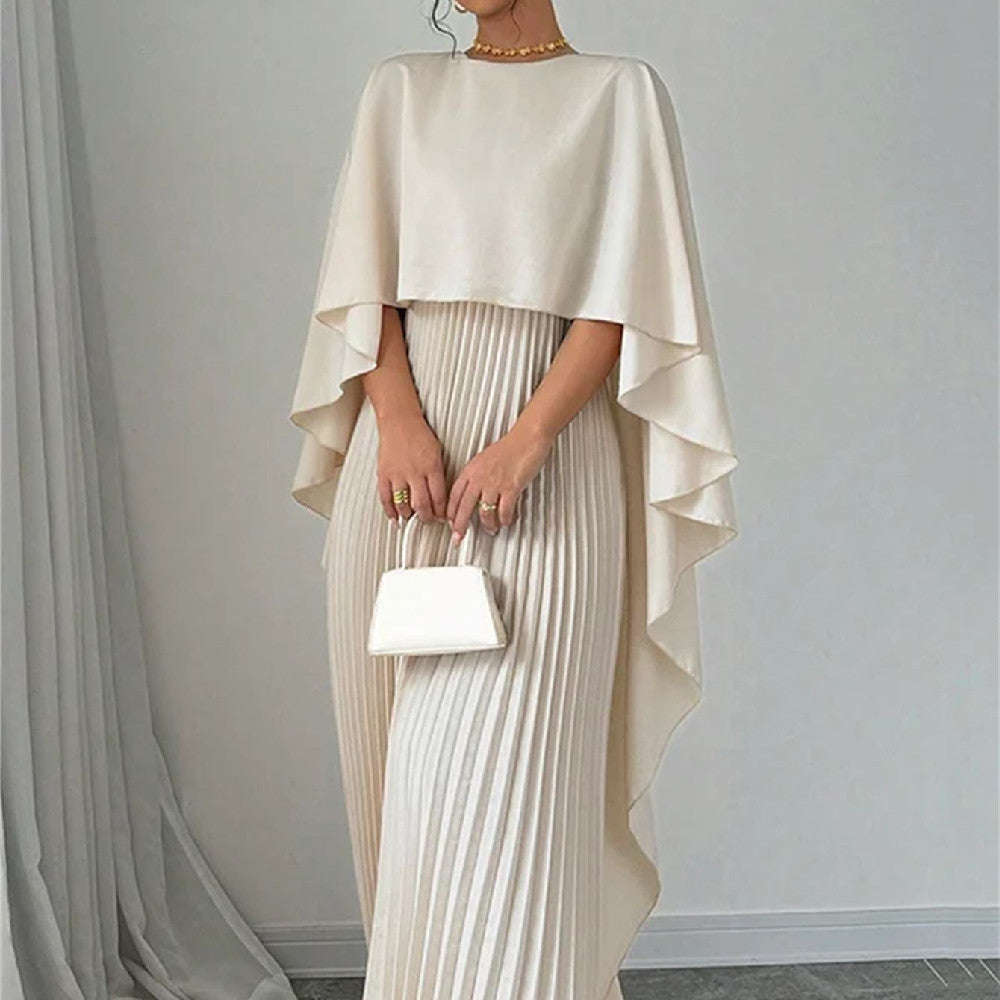 Loose Batwing Sleeve Mid-Length Dress