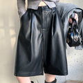 High-Waist Loose-Fit Casual Wide-Leg Shorts