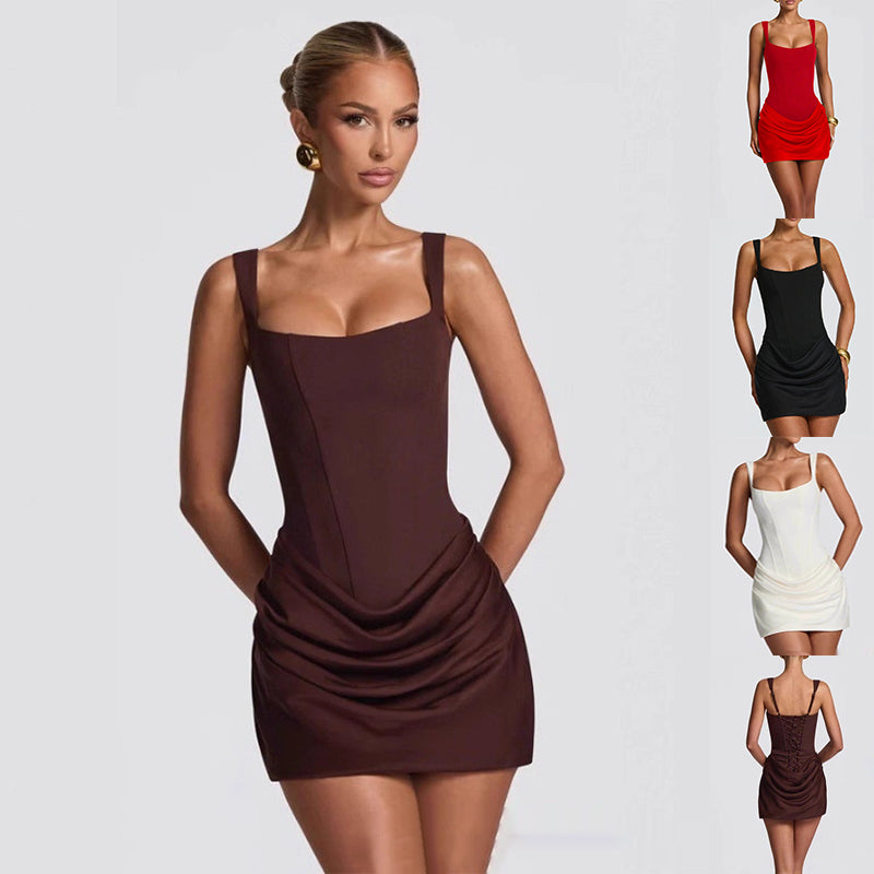 Sleeveless Corset Mini Dress for Party & Evening