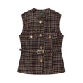 Printed Pattern Belted Vest Top