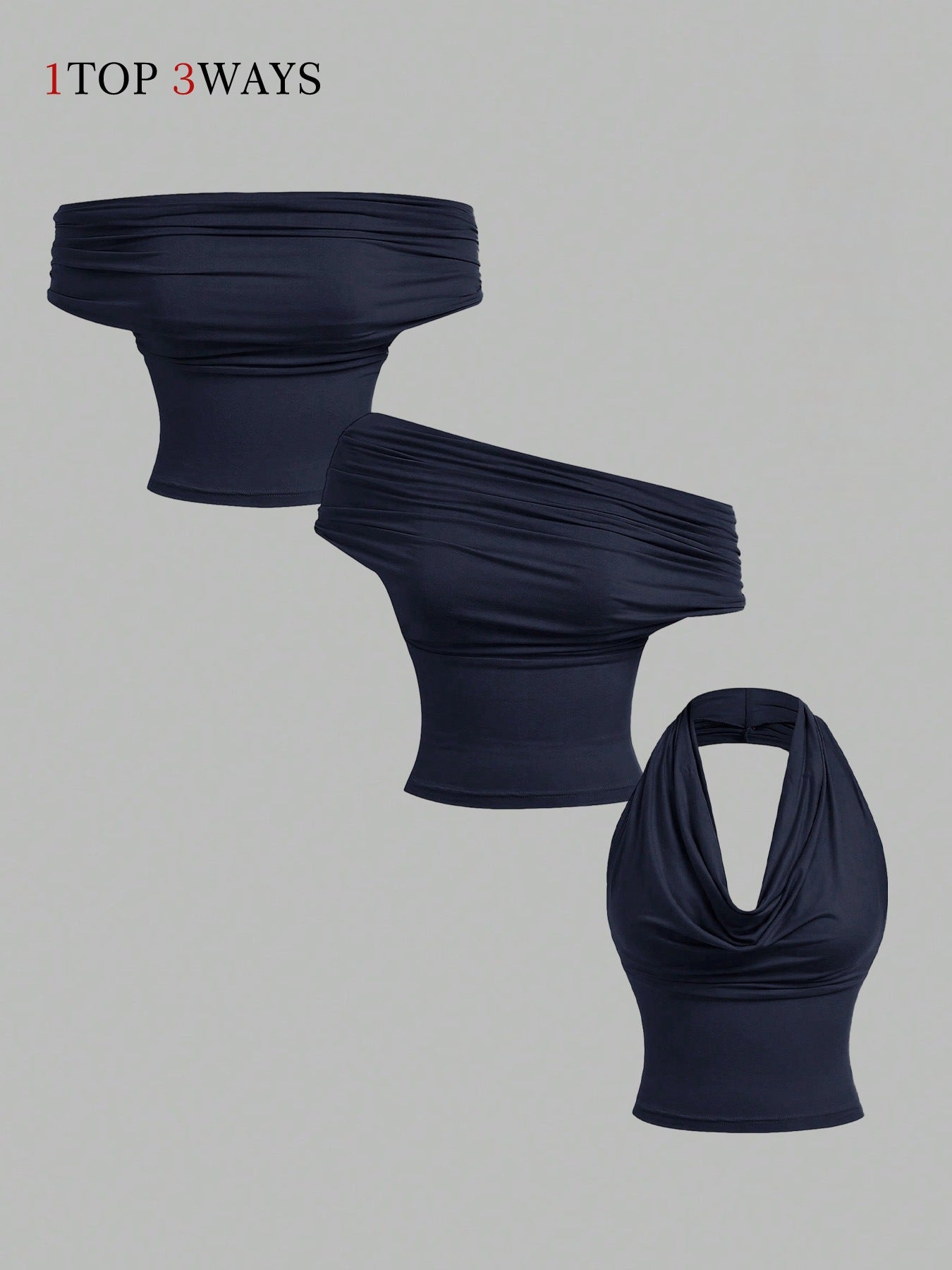 Halterneck Open-Back Crop Top