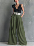 Everyday Elegance High-Waist Straight-Leg Pants