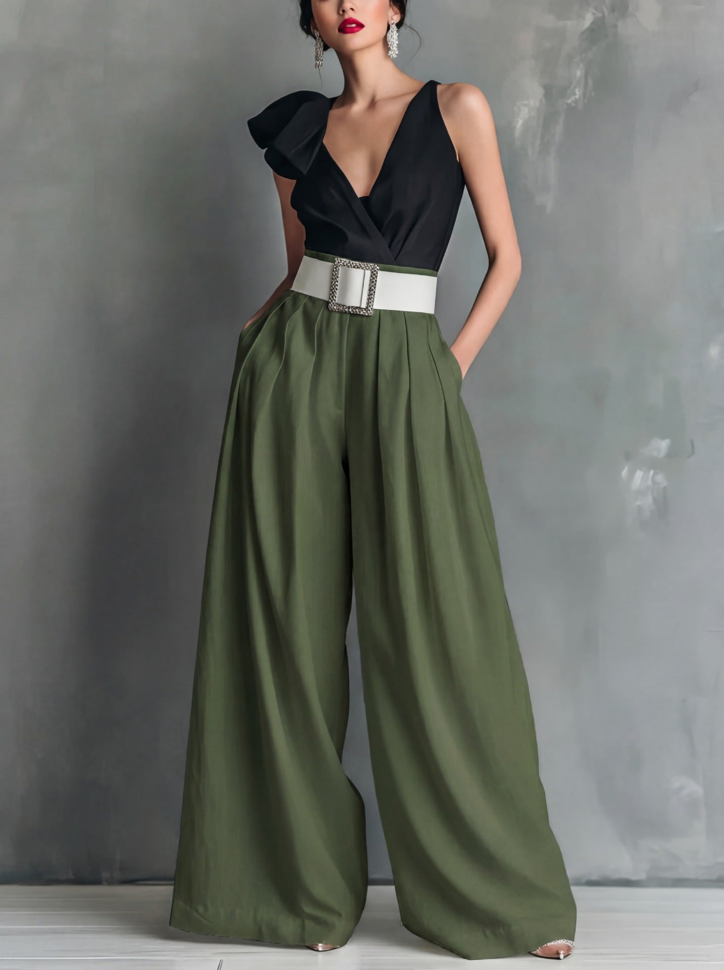 Everyday Elegance High-Waist Straight-Leg Pants