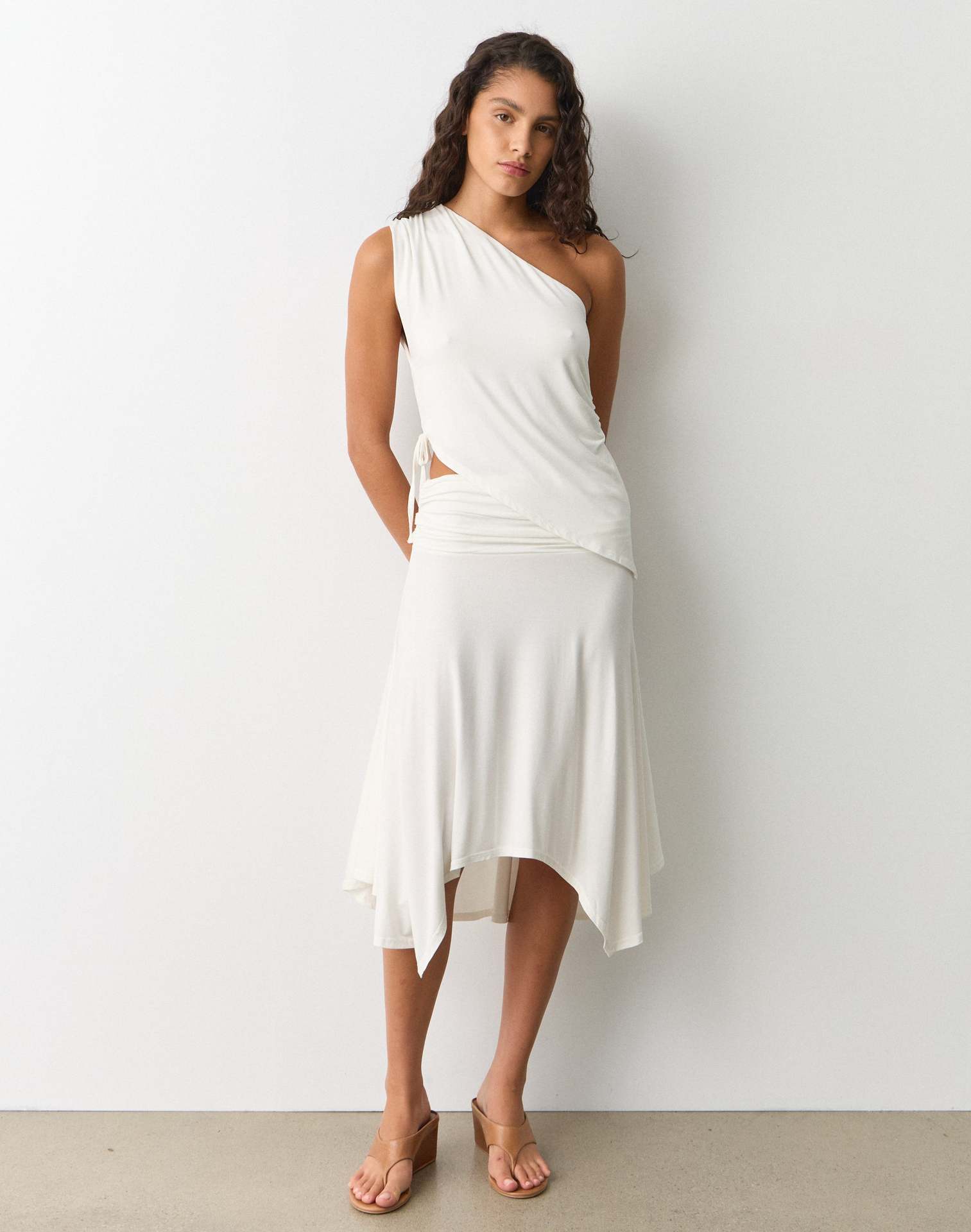 Summer Hollow-Out Lace-Up Top & Skirt Two-Piece Set