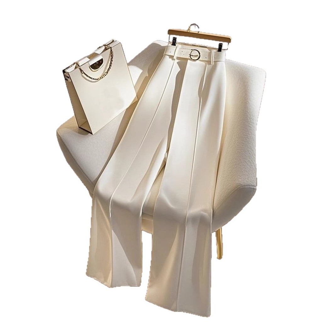 Casual Loose-Fit Solid-Color Pants
