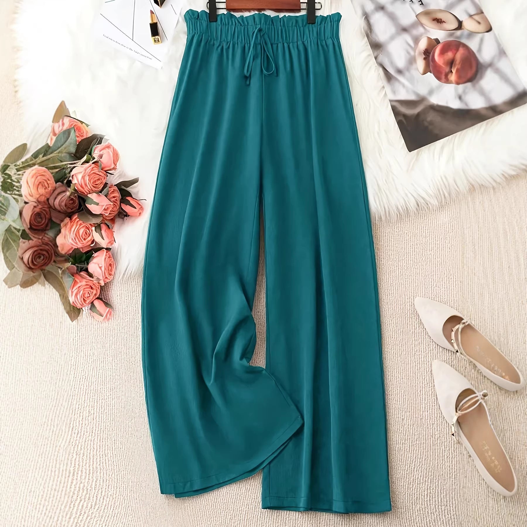 Loose Wide-Leg Beach Pants