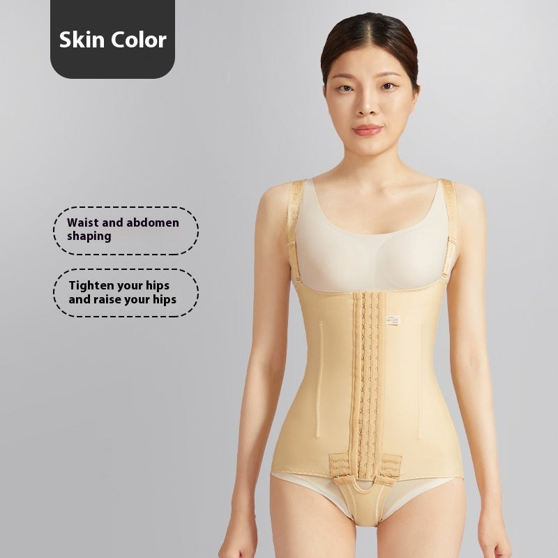 Solid-Color One-Piece Full-Body Shapewear