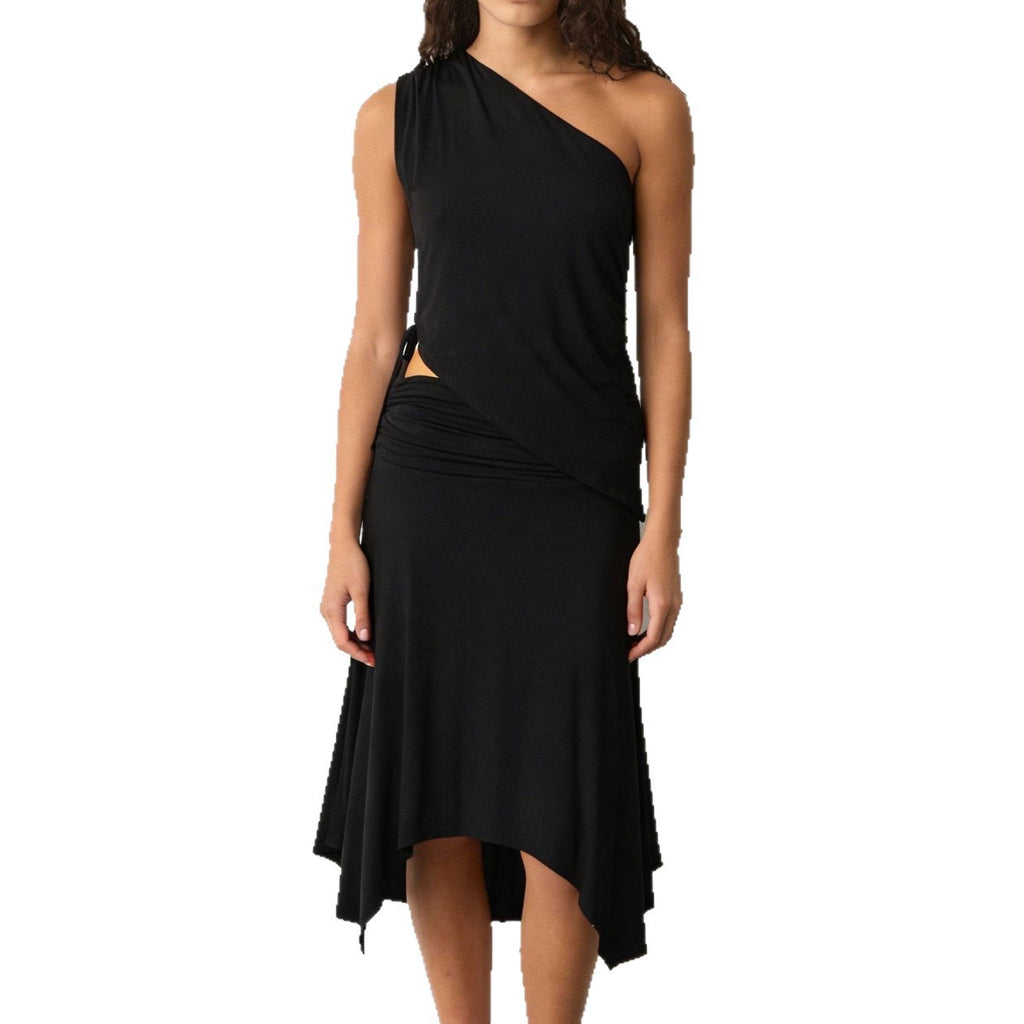 Summer Hollow-Out Lace-Up Top & Skirt Two-Piece Set