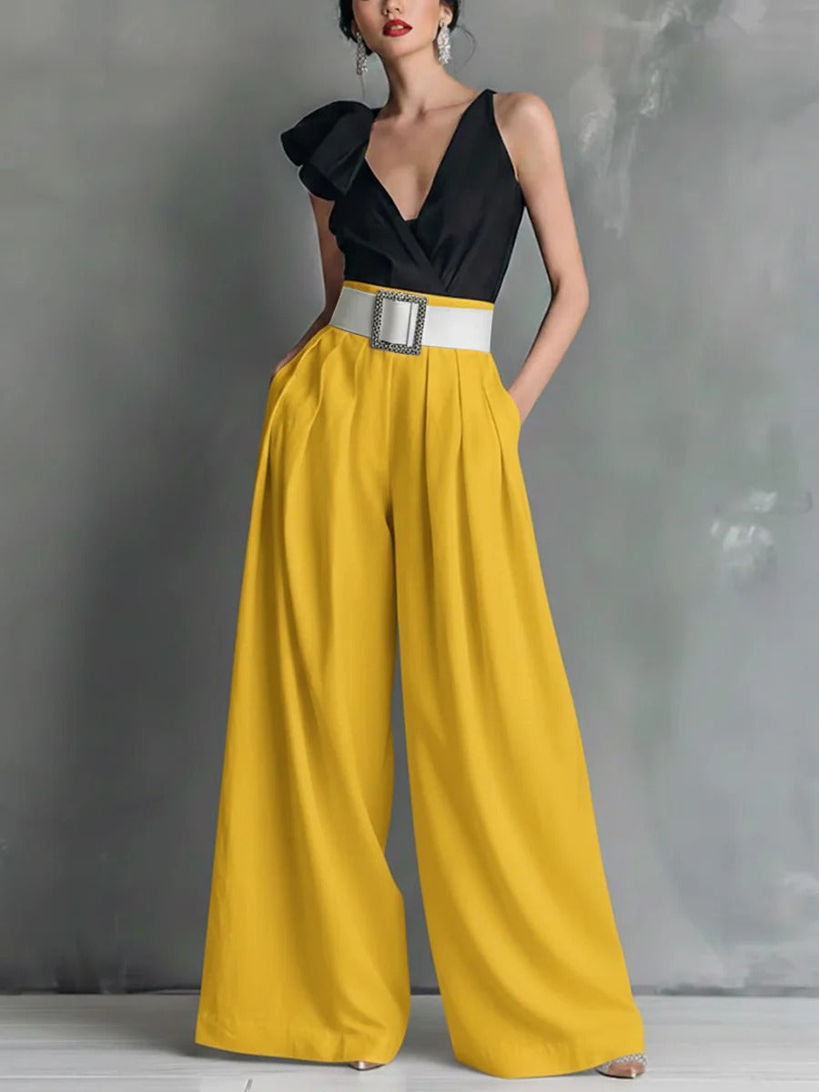 Everyday Elegance High-Waist Straight-Leg Pants