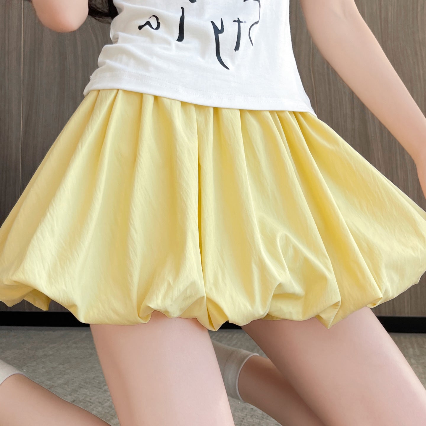 High-Waist Pleated Tutu Mini Skirt