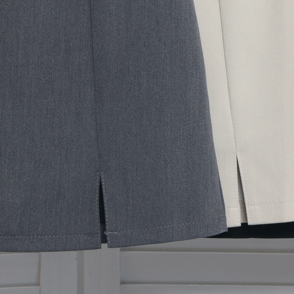 High-Waist Slit A-Line Mini Skirt