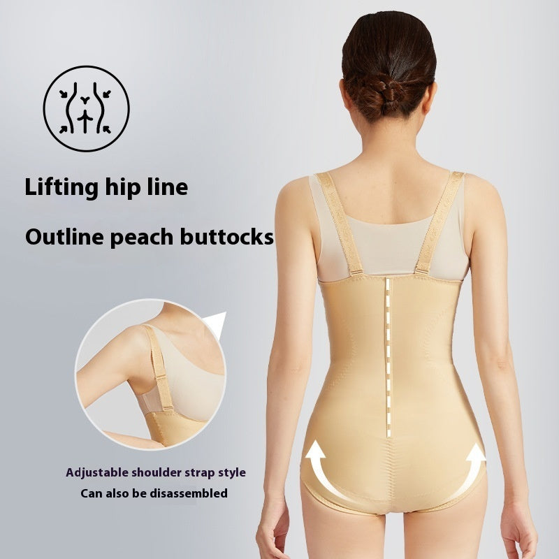 Solid-Color One-Piece Full-Body Shapewear